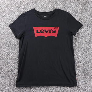 Vintage Levi's Short Sleeve Branded Tee Shirt Small Petite